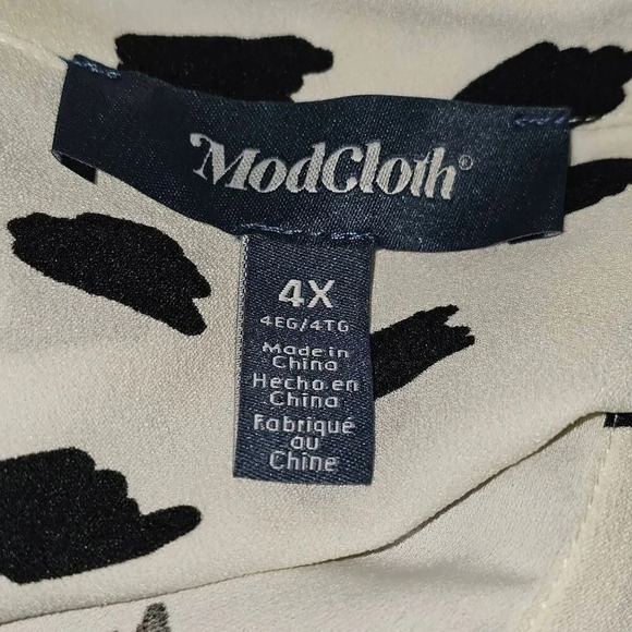 NWT Modcloth Womens A Brilliant Ideal Long Sleeve Button Down Shirt Blouse 4X - Picture 3 of 4